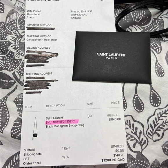 Yves Saint Laurent Mini Blogger Bag - Picture 9 of 11